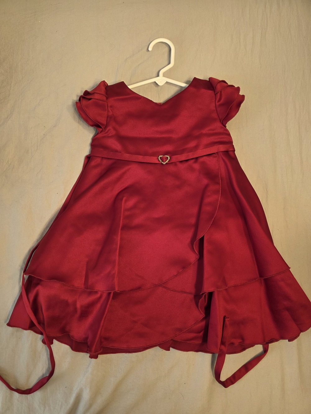 Vintage 2000s Red Satin Dress